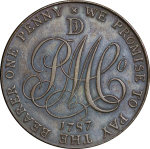 Great Britain, North Wales. Anglesey Parys Mines CU Penny Token. 1787. 