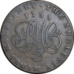 Great Britain, North Wales. Anglesey Parys Mines CU ½ Penny Token. 1788.