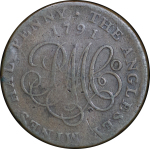 Great Britain, North Wales. Anglesey Parys Mines CU 1/2 Penny Token. 1791.