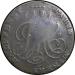 Great Britain, North Wales. Anglesey Parys Mines CU 1/2 Penny Token. 1791.