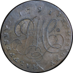 Great Britain, North Wales. Anglesey Parys Mines CU 1/2 Penny Token. 1791.