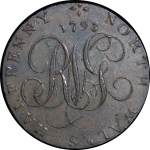 Great Britain, North Wales. Anglesey Parys Mines CU Halfpenny Token. 1793.