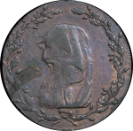 Great Britain, North Wales. Druid CU Halfpenny Token. 1793. 