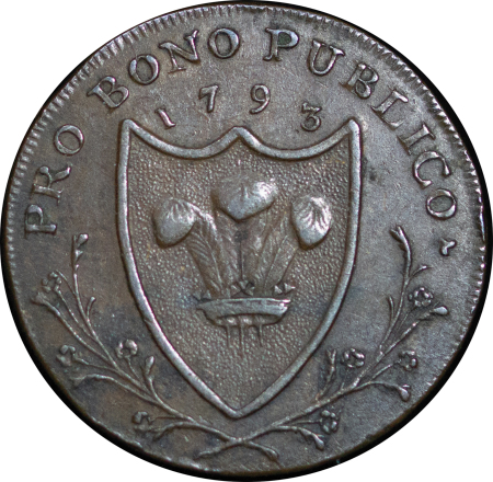 Great Britain. South Wales CU Farthing Token. 1793.