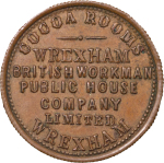 Great Britain, North Wales. Wrexham CU Cocoa Rooms Penny Token. ND.