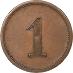 Great Britain, North Wales. Wrexham CU Cocoa Rooms Penny Token. ND.
