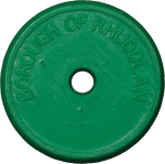 Great Britain, North Wales. Rhuddlan Borough Council PL Deposit Refund token. Circa 1960-1980.
