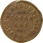 Great Britain, North Wales. Llandudno CU Cocoa Rooms CU Penny Token. ND.