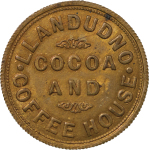 Great Britain, North Wales. Llandudno CU Cocoa Rooms CU Penny Token. ND.