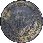 Great Britain, Wales. George & Caroline BR Medalet for Marriage. 1795. 