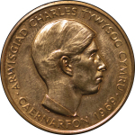 Great Britain, Wales. Caernarvon Æ Investiture Medallion. 1969.