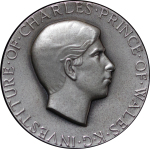 Great Britain, Wales. Prince of Wales AR Investiture Medal by John Pinches. 1969.
