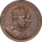 Great Britain, South Wales. Cardiff Æ Opening of Queen Alexandra Docks Medallion. 1907.