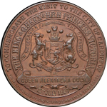 Great Britain, South Wales. Cardiff Æ Opening of Queen Alexandra Docks Medallion. 1907.