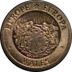 Great Britain, Wales. Europe trial BR Ecu. 1992.