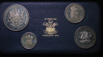 Great Britain, North Wales. Elizabeth II AR Set of 4 Medals for the Investiture of Prince Charles. 1969.