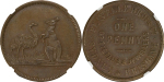 Australia, Sydney & Brisbane. Flavelle Bros. & Co. CU Penny Token. 1857.
