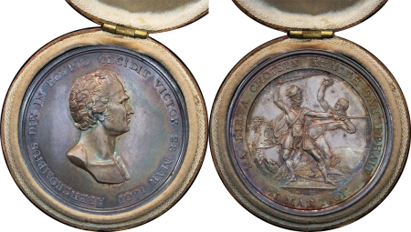 Egypt. Lord Abercromby AR Medallion. 1801. 