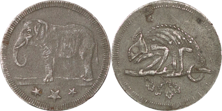 Germany. Zinc Gaming Jeton. Circa 1820-1835.