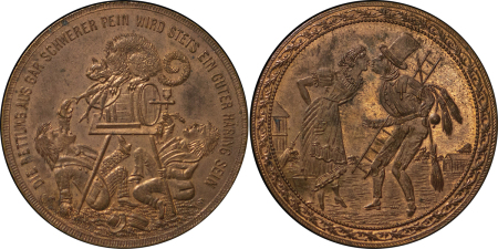 Germany. Copper Satirical medal. c. 1890-1900.