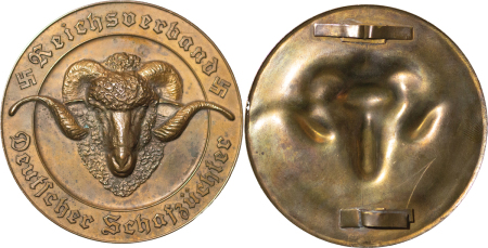 Germany. Third Reich Æ Medallion for Sheep Farmers. 1933-1945.