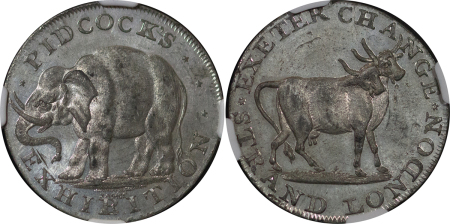 Great Britain, Middlesex. Pidcocks WM Halfpenny. 1790.