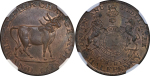 Great Britain, Middlesex CU Halfpenny Token. 1792.