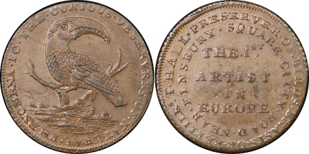Great Britain, Middlesex. T. Hall CU Halfpenny Conder Token. 1795 (Undated). 