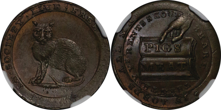 Great Britain, Middlesex CU Farthing token. 1796. 