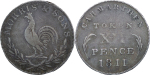 Wales, Camarthen AR Shilling Token. 1811. 