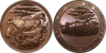 Scotland, Perth, Fife, Kinross & Clackmannan Agricultural Show Æ Medallion. 1880. 