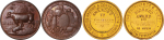 reat Britain Æ Two Medallion Lot-for British Dairy Farmers Association & Self Raising Flour. 1896. 