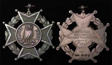 Great Britain. Manchester AR Grammar School Prize medal. 1897. 