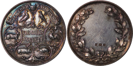 GREAT BRITAIN. Stratford & East AR Fanciers Society Medal. 1909. 