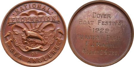 Great Britain. National Federation of Sea Anglers Æ Award. 1929. 