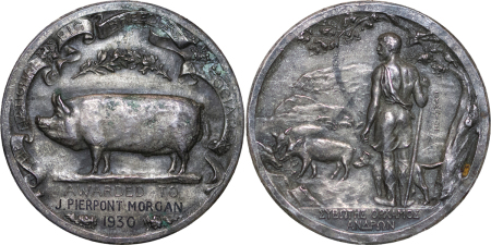 Great Britain, National Pig Breeders Association AR Medallion. 1930. 