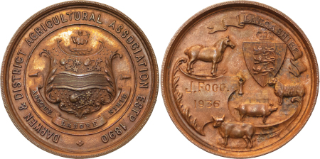 Great Britain.. Darwen, Lancashire CU Medallion. 1936. 