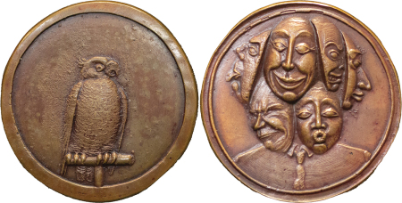 Great Britain. "Mimics" by Nicola Moss Æ Art Medal. 1989. 