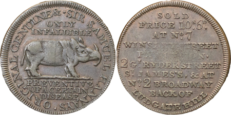 Great Britain. Sir Samuel Hannay CU Halfpenny Token. 1762-1840. 