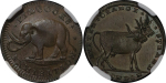 Great Britain, Middlesex CU Farthing token. 1790-99.