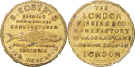 Great Britain, London. Fishing Tackle Manufacturers Brass token. 1869-70.