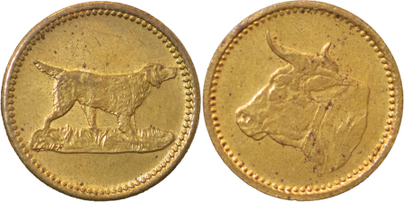 Great Britain. Brass Hunting Jeton. Circa 1890-1920. 
