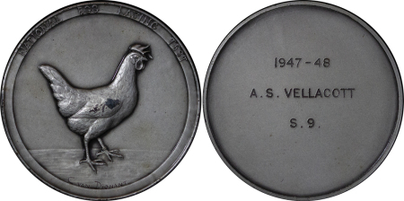 Great Britain, Æ National Egg Laying Test Medal. 1947-48.