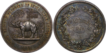 India, British Colonial. North Eastern Frontier AR Prize Medal. 1872. 