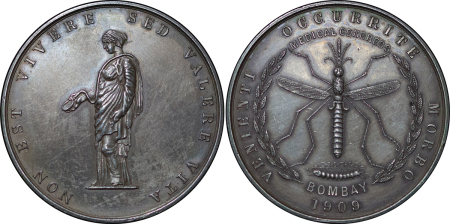 India, British India. Bombay AR Medical Congress Medallion. 1909. 