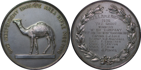 India, British Colonial.  Sind Rifle Meeting AR Medallion. 1936. 
