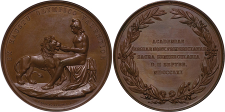 Norway. Oslo University Jubilee Æ Medallion. 1861.