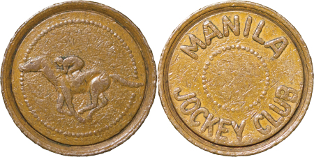 Philippines, Manilla. Jockey Club Brass token. 1922-50. 