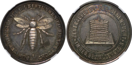 Poland, Olsztyn Town AR Medallion. 1890-1920. 