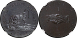 SIERRA LEONE COMPANY. British Colonial Africa Æ Proof Penny Token. 1791.